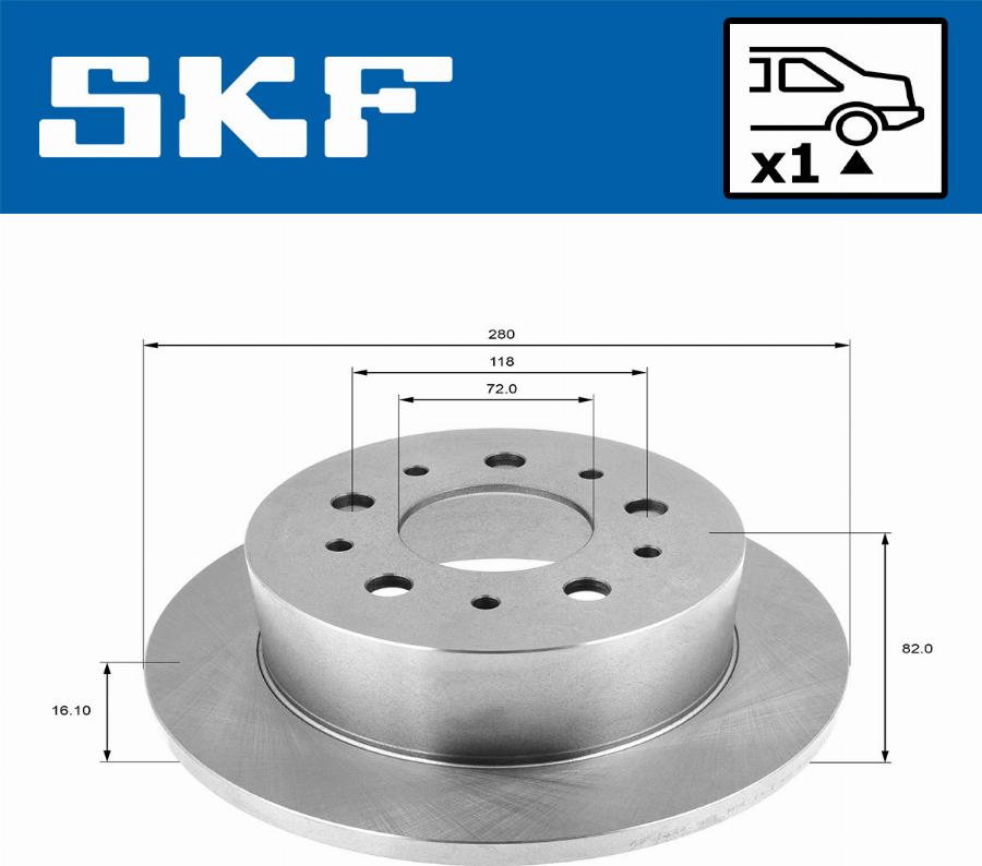 SKF VKBD 90131 S1 - Bremžu diski autodraugiem.lv