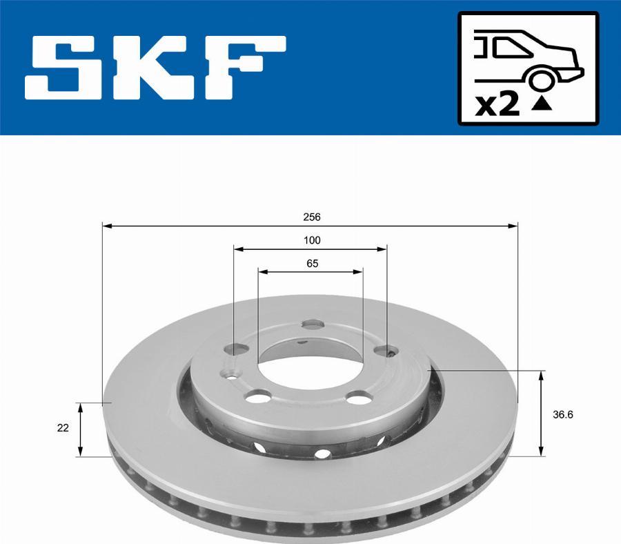 SKF VKBD 90394 V2 - Bremžu diski autodraugiem.lv