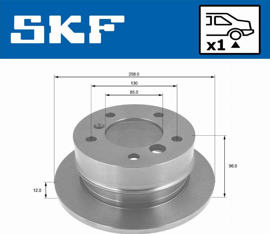 SKF VKBD 90345 S1 - Bremžu diski autodraugiem.lv