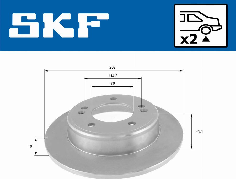 SKF VKBD 90352 S2 - Bremžu diski autodraugiem.lv