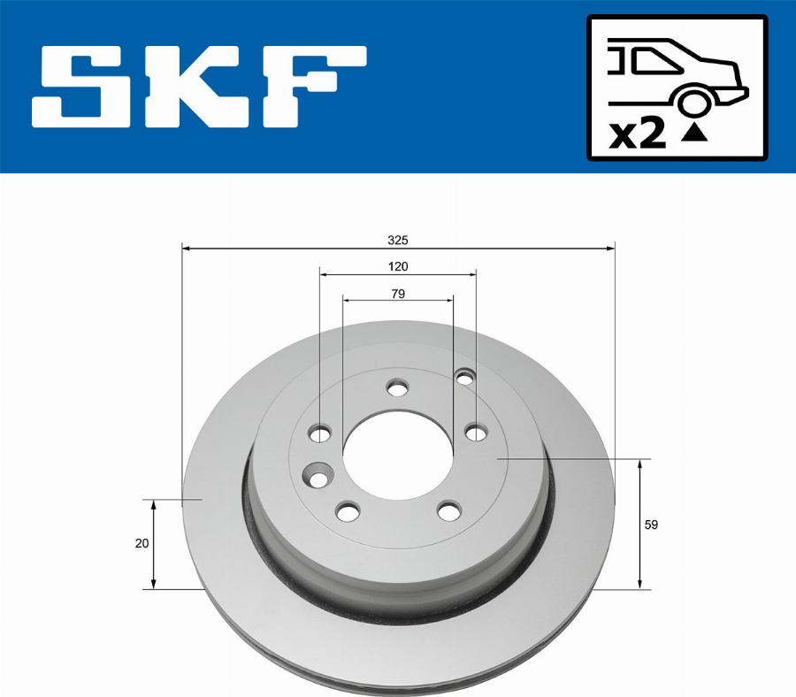 SKF VKBD 90316 V2 - Bremžu diski autodraugiem.lv