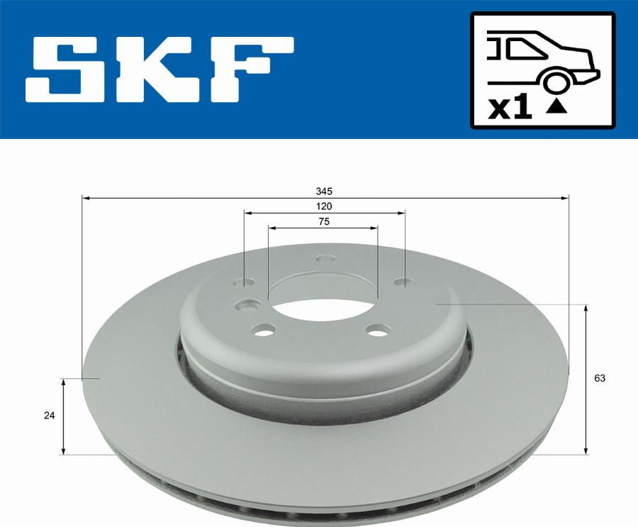 SKF VKBD 90336 V1 - Bremžu diski autodraugiem.lv