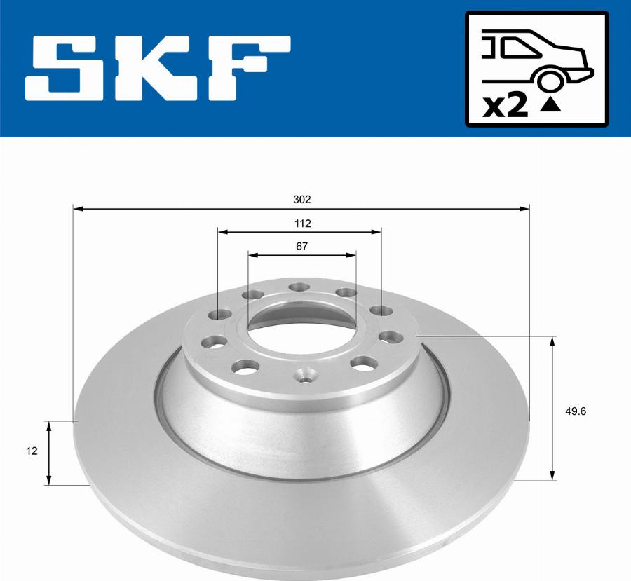 SKF VKBD 90209 S2 - Bremžu diski autodraugiem.lv