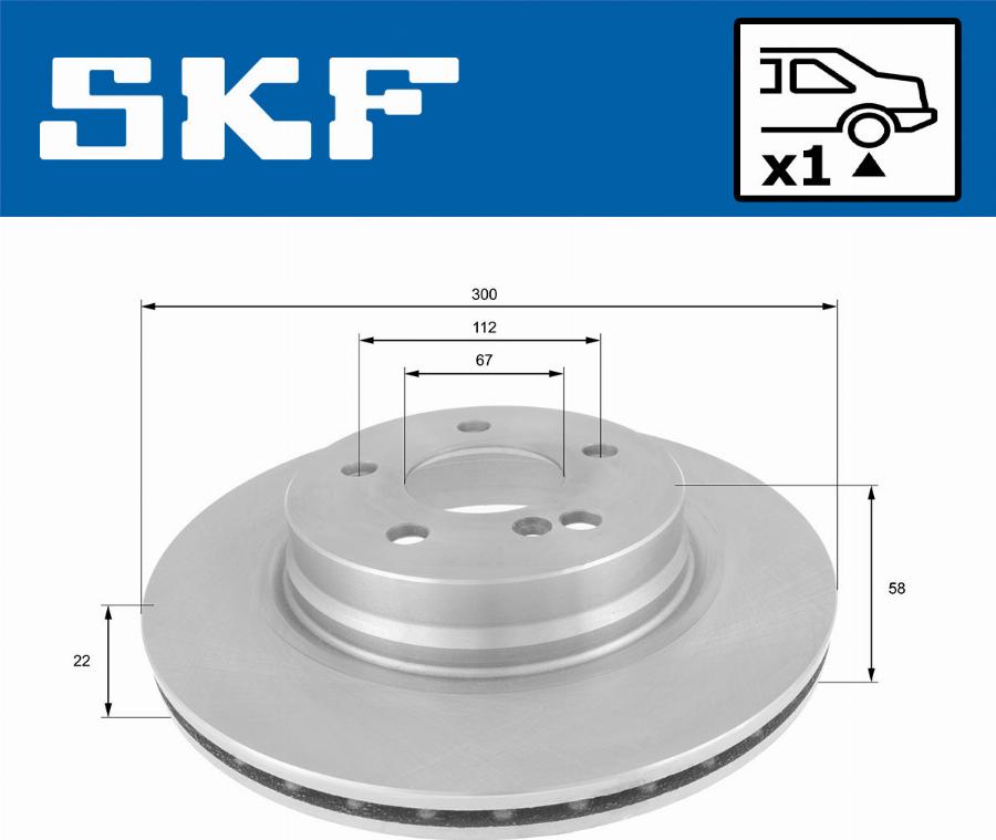SKF VKBD 90204 V1 - Bremžu diski autodraugiem.lv