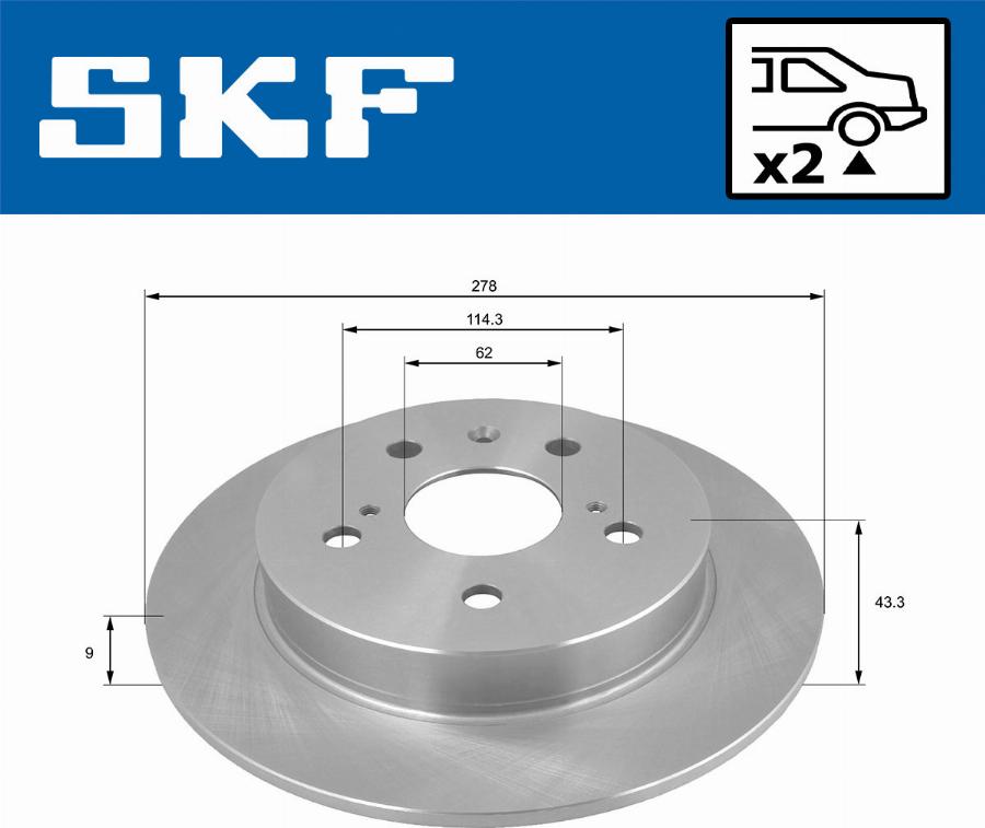 SKF VKBD 90214 S2 - Bremžu diski autodraugiem.lv