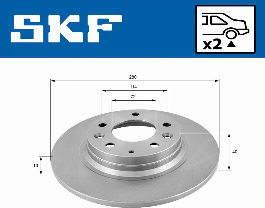 SKF VKBD 90235 S2 - Bremžu diski autodraugiem.lv