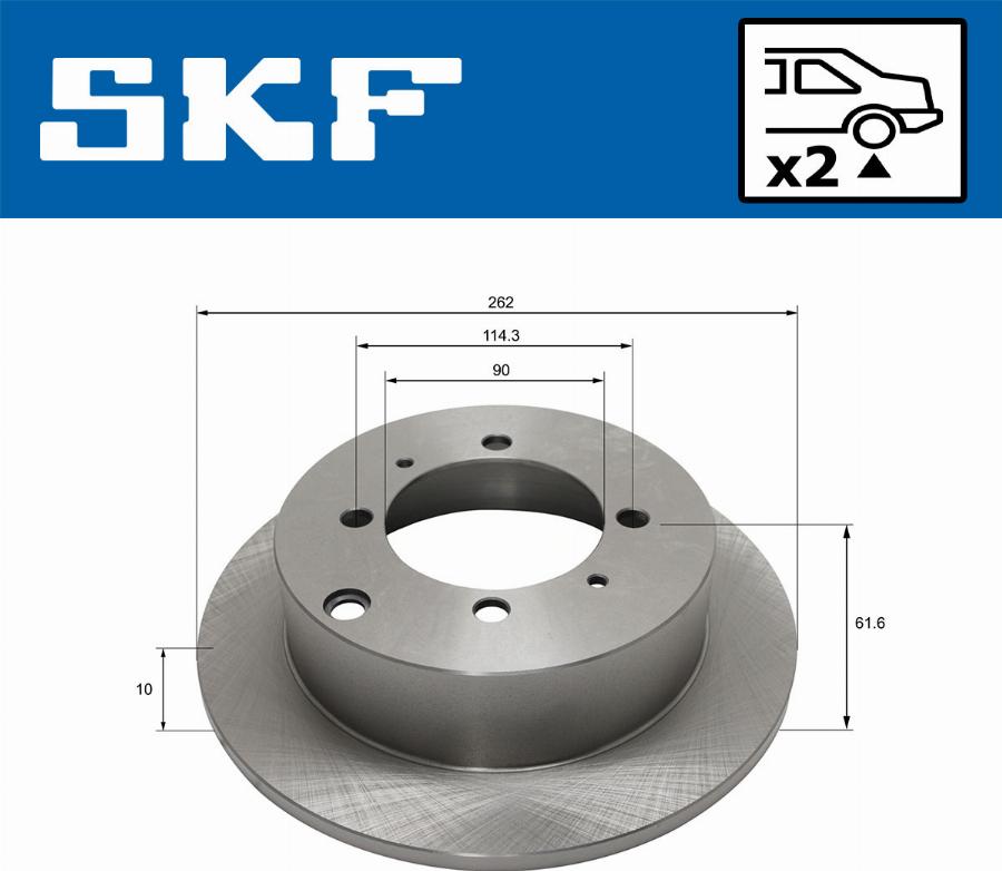 SKF VKBD 91048 S2 - Bremžu diski autodraugiem.lv