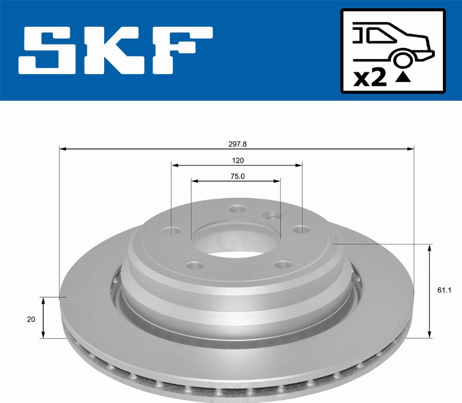 SKF VKBD 91047 V2 - Bremžu diski autodraugiem.lv