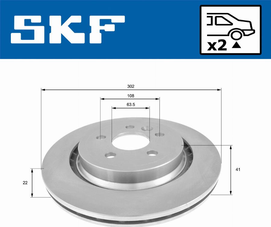 SKF VKBD 91075 V2 - Bremžu diski autodraugiem.lv