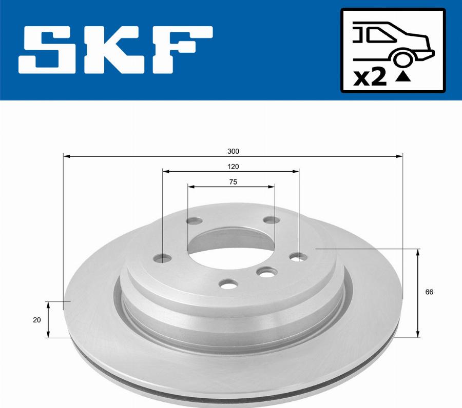 SKF VKBD 91072 V2 - Bremžu diski autodraugiem.lv