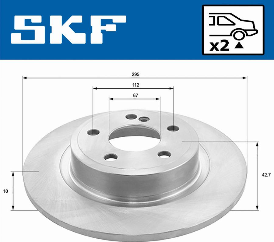 SKF VKBD 91148 S2 - Bremžu diski autodraugiem.lv