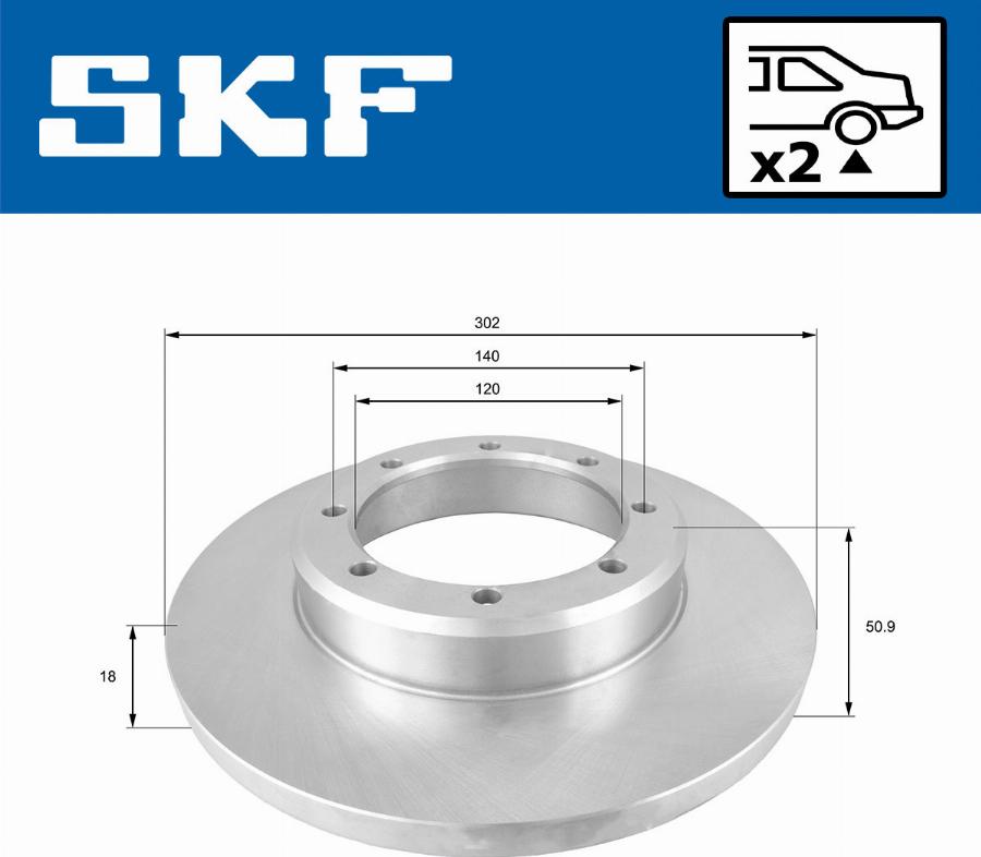 SKF VKBD 91136 S2 - Bremžu diski autodraugiem.lv