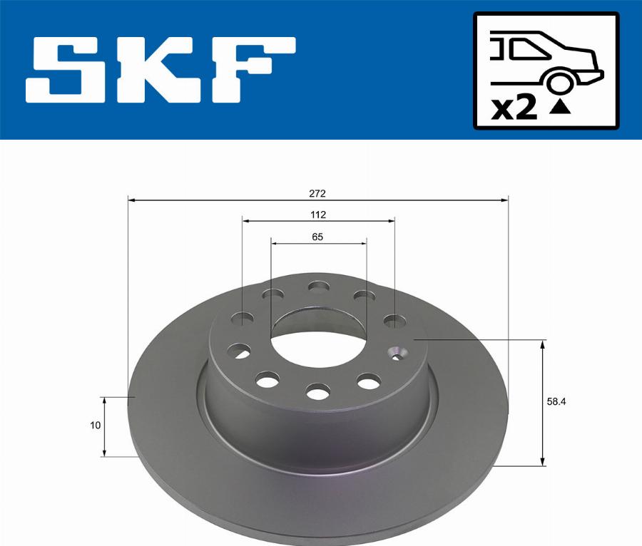 SKF VKBD 91344 S2 - Bremžu diski autodraugiem.lv