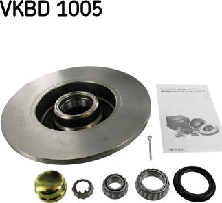 SKF VKBD 1005 - Bremžu diski autodraugiem.lv