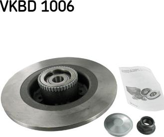 SKF VKBD 1006 - Bremžu diski autodraugiem.lv