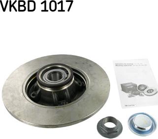 SKF VKBD 1017 - Bremžu diski autodraugiem.lv