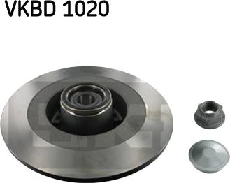 SKF VKBD 1020 - Bremžu diski autodraugiem.lv