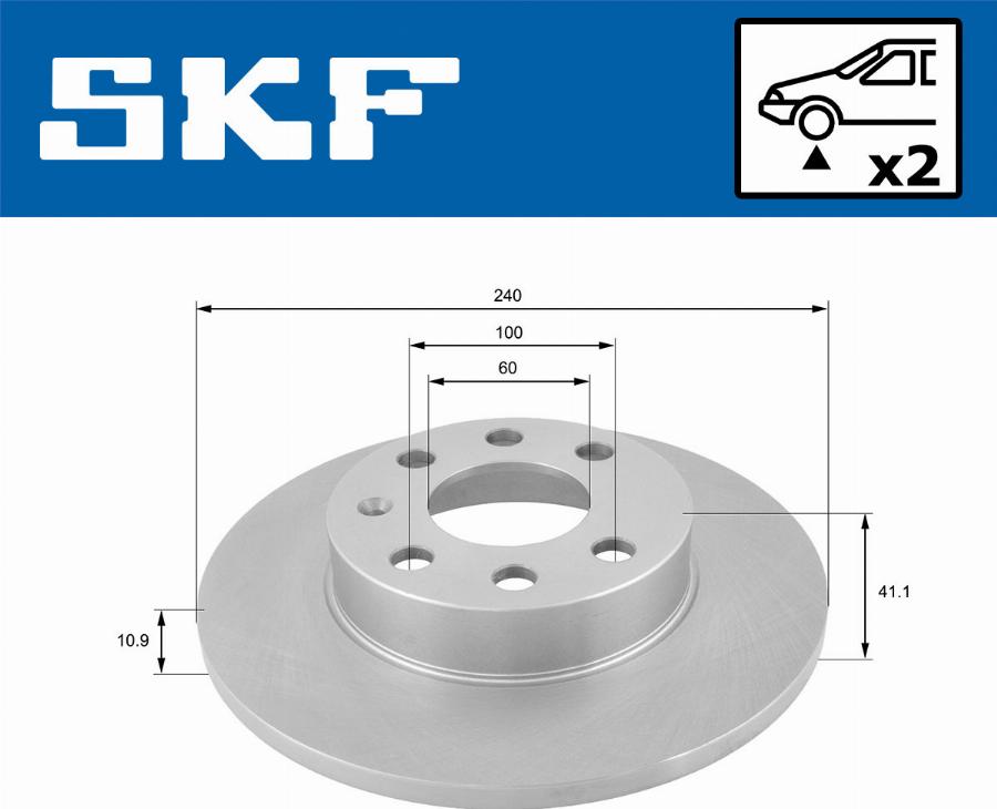 SKF VKBD 80965 S2 - Bremžu diski autodraugiem.lv