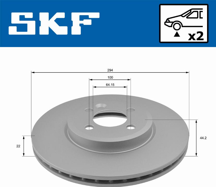 SKF VKBD 80419 V2 - Bremžu diski autodraugiem.lv