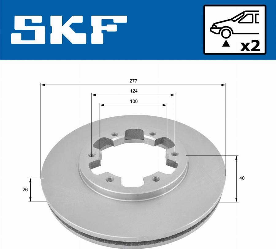 SKF VKBD 80481 V2 - Bremžu diski autodraugiem.lv