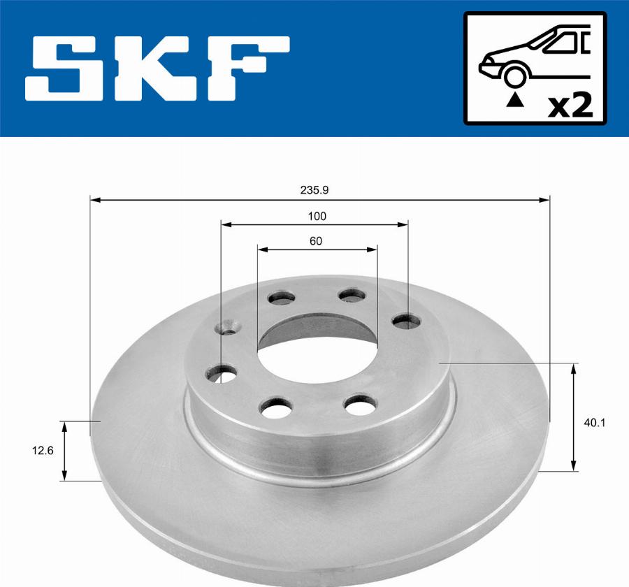 SKF VKBD 80590 S2 - Bremžu diski autodraugiem.lv