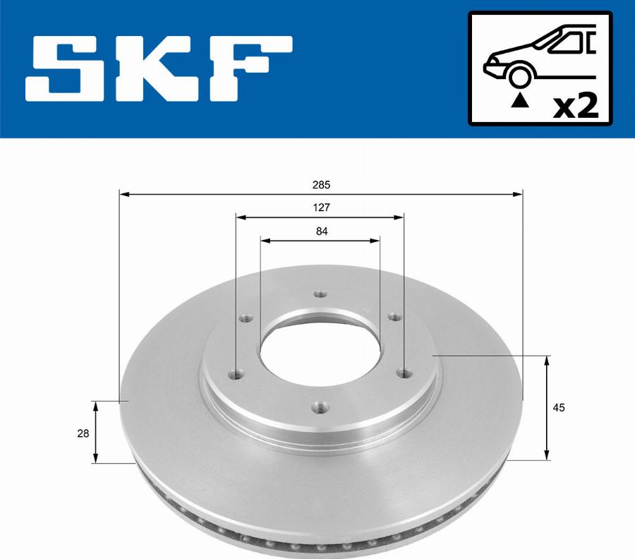 SKF VKBD 80591 V2 - Bremžu diski autodraugiem.lv