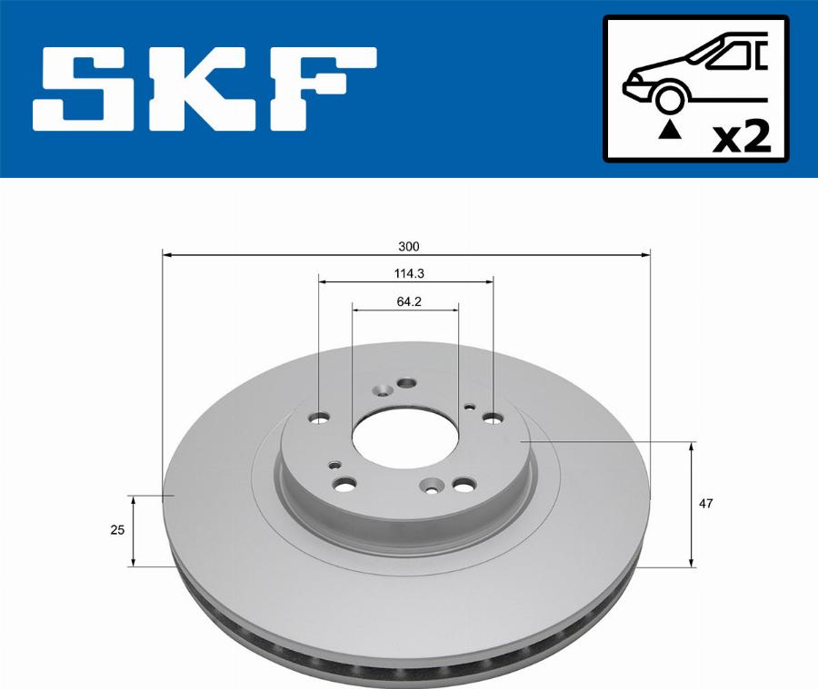 SKF VKBD 80541 V2 - Bremžu diski autodraugiem.lv