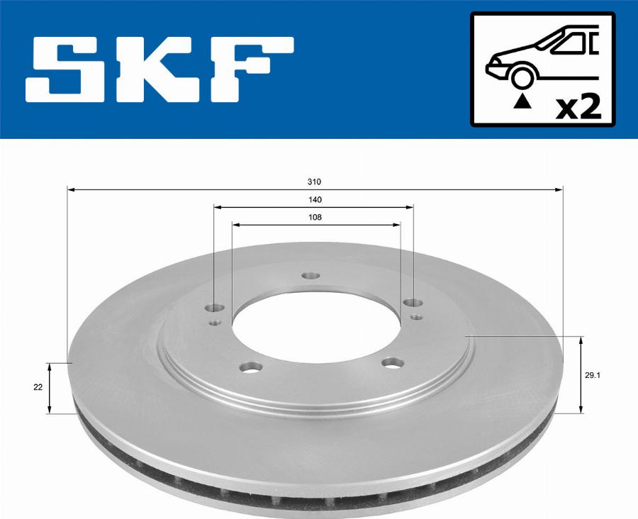 SKF VKBD 80569 V2 - Bremžu diski autodraugiem.lv