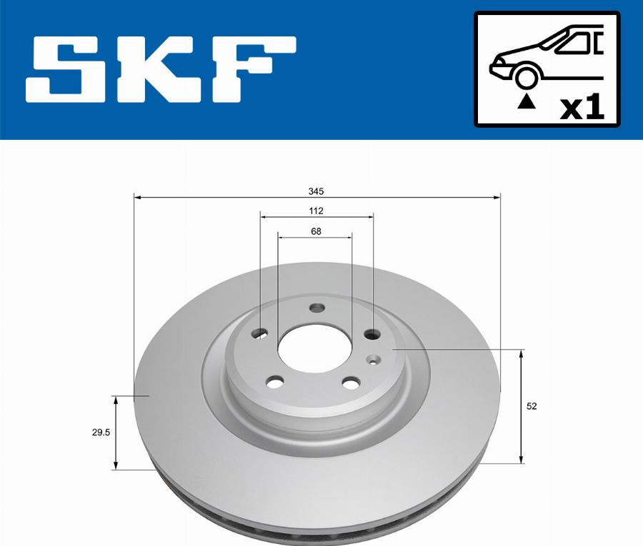 SKF VKBD 80562 V1 - Bremžu diski autodraugiem.lv