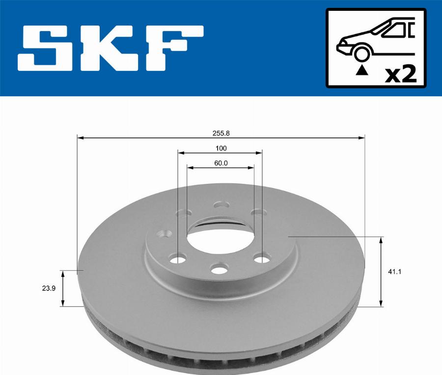 SKF VKBD 80511 V2 - Bremžu diski autodraugiem.lv