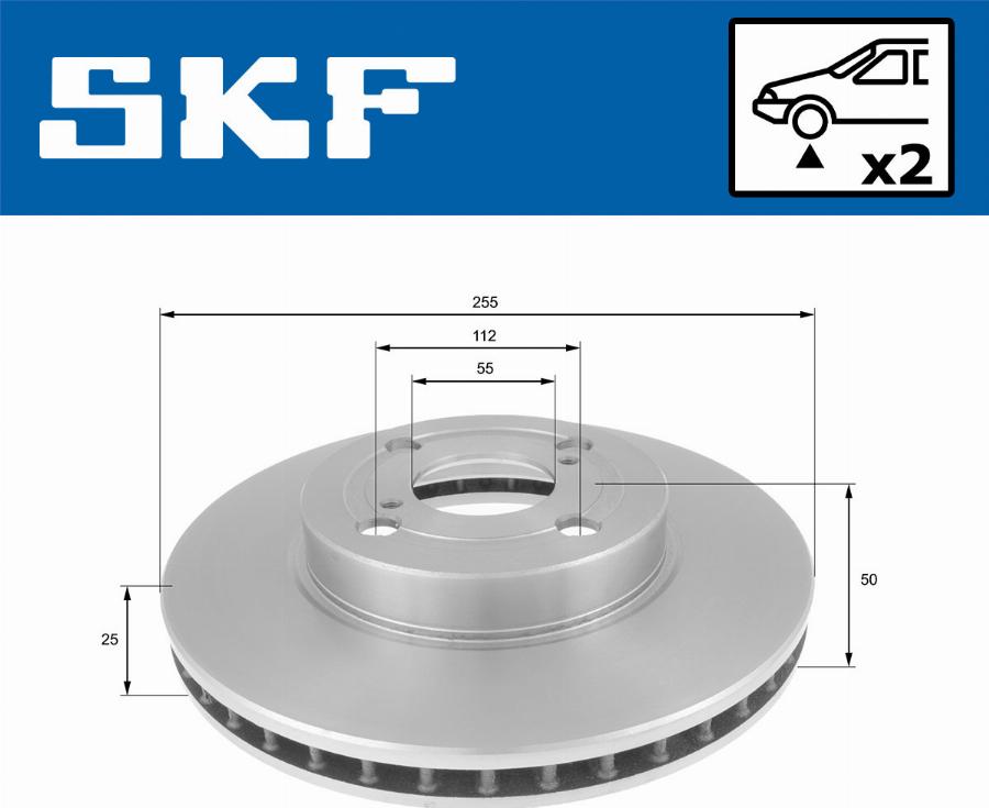 SKF VKBD 80574 V2 - Bremžu diski autodraugiem.lv