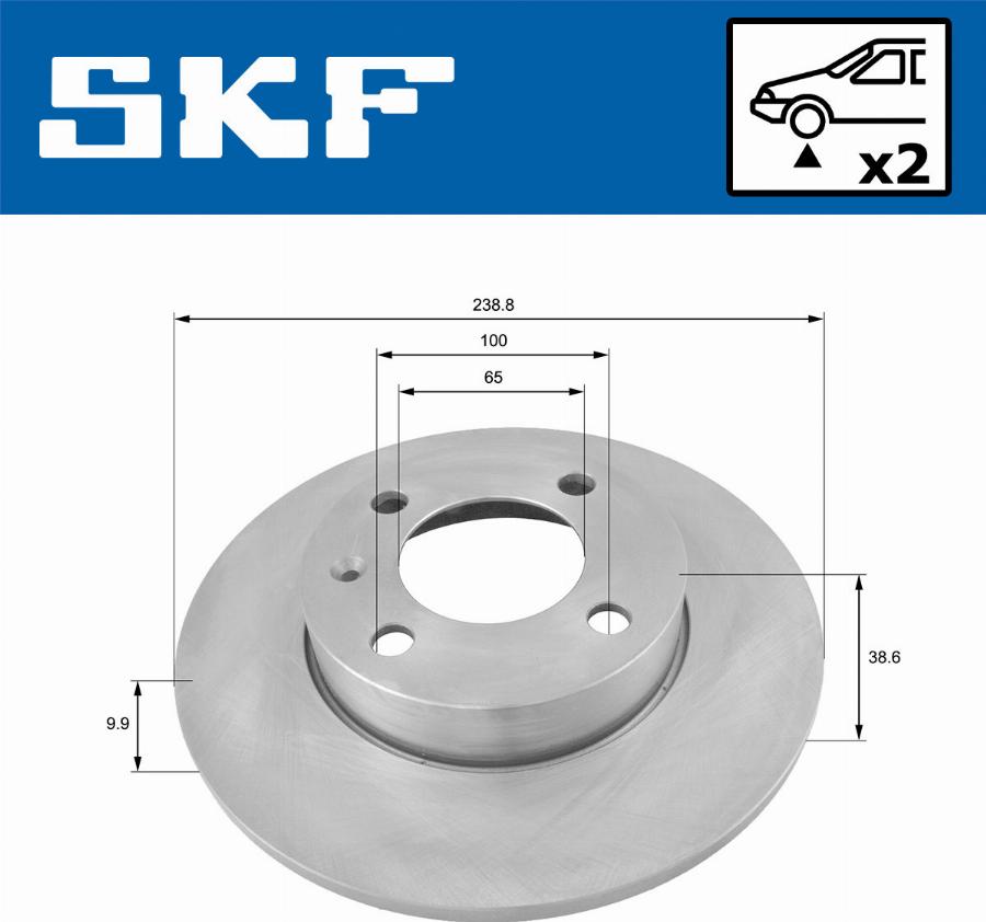 SKF VKBD 80578 S2 - Bremžu diski autodraugiem.lv