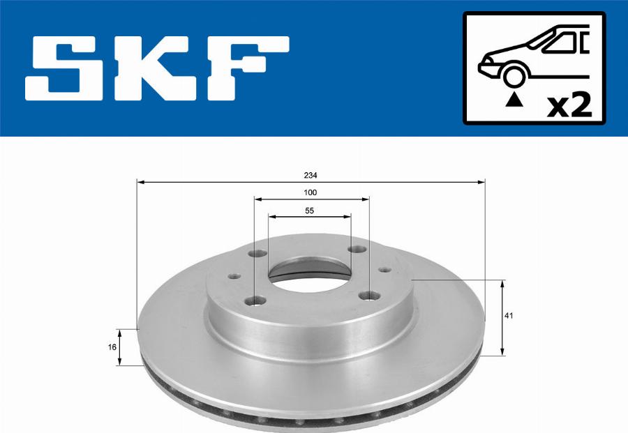 SKF VKBD 80632 V2 - Bremžu diski autodraugiem.lv