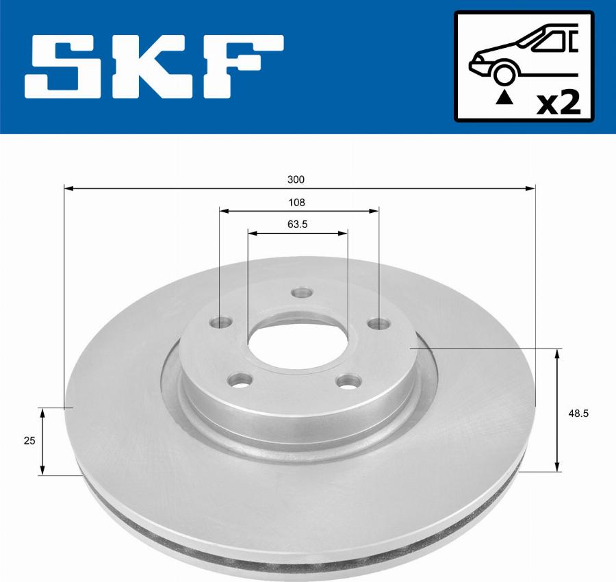 SKF VKBD 80053 V2 - Bremžu diski autodraugiem.lv