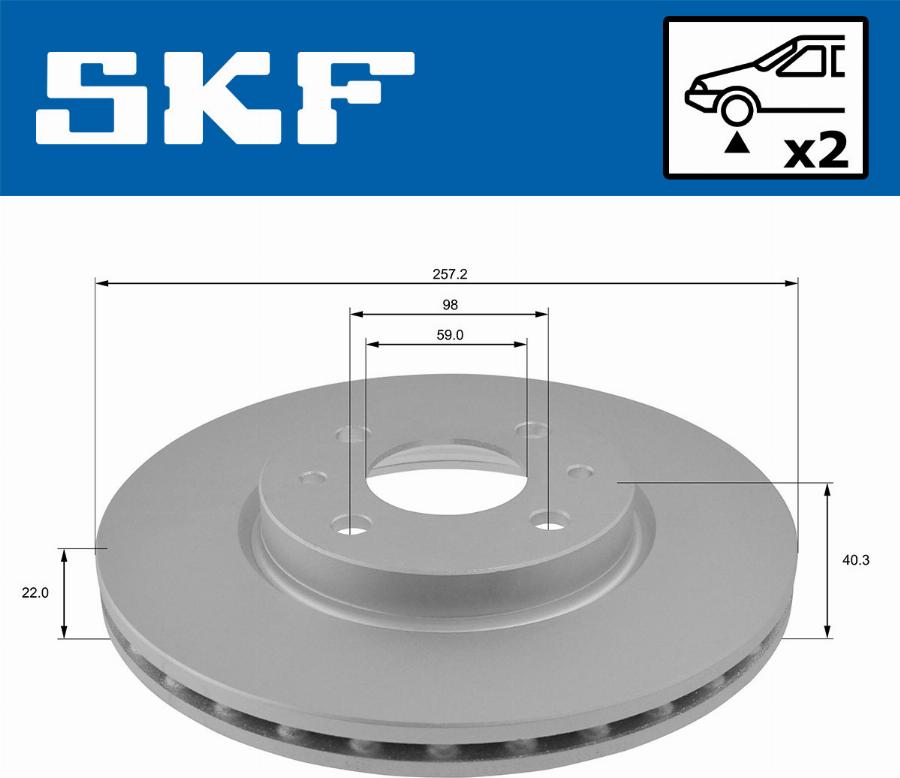 SKF VKBD 80064 V2 - Bremžu diski autodraugiem.lv