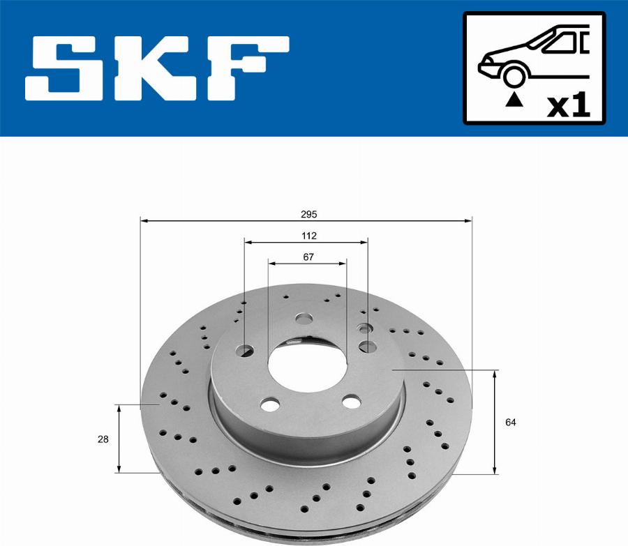 SKF VKBD 80068 V1 - Bremžu diski autodraugiem.lv