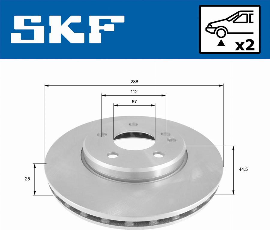 SKF VKBD 80062 V2 - Bremžu diski autodraugiem.lv