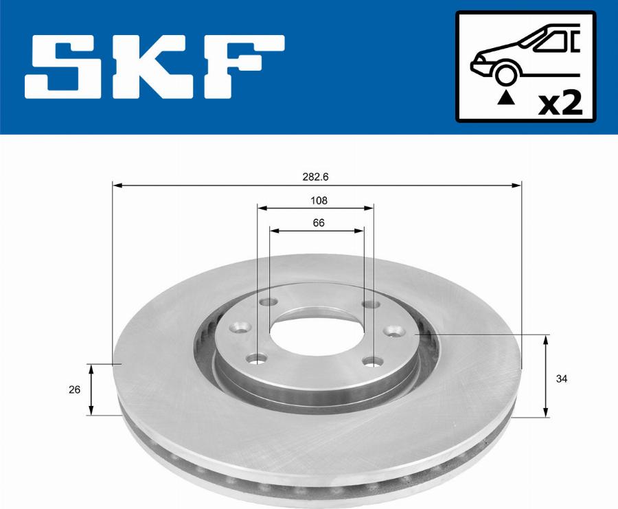 SKF VKBD 80002 V2 - Bremžu diski autodraugiem.lv