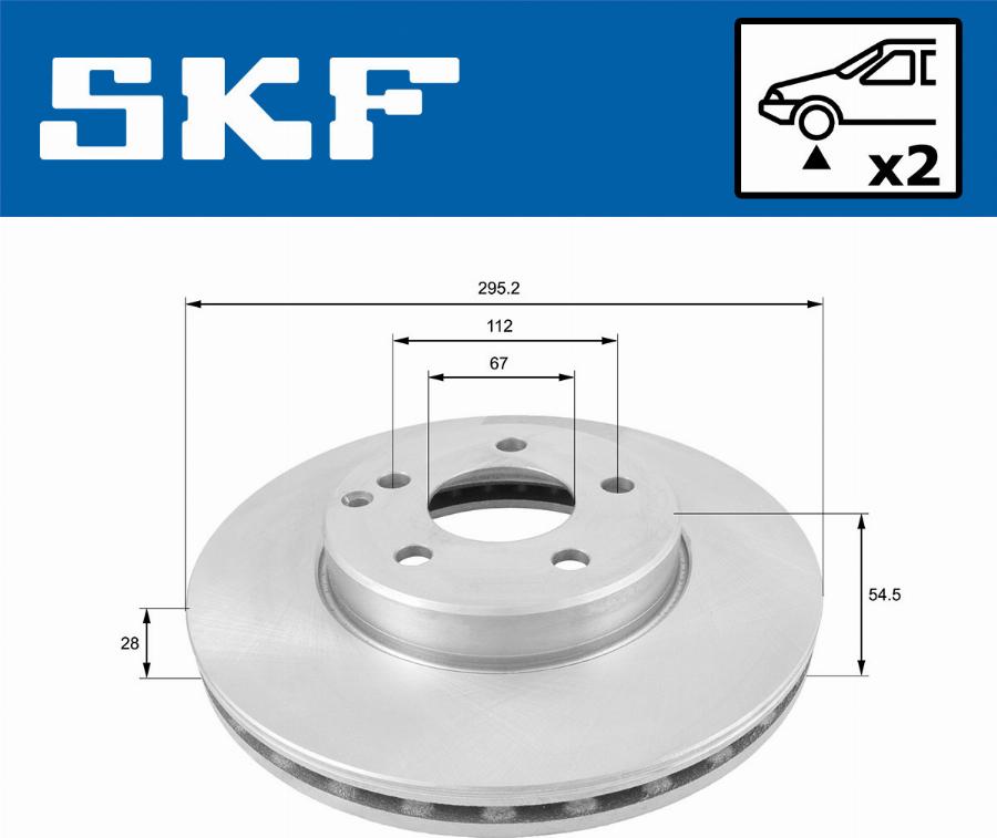 SKF VKBD 80081 V2 - Bremžu diski autodraugiem.lv