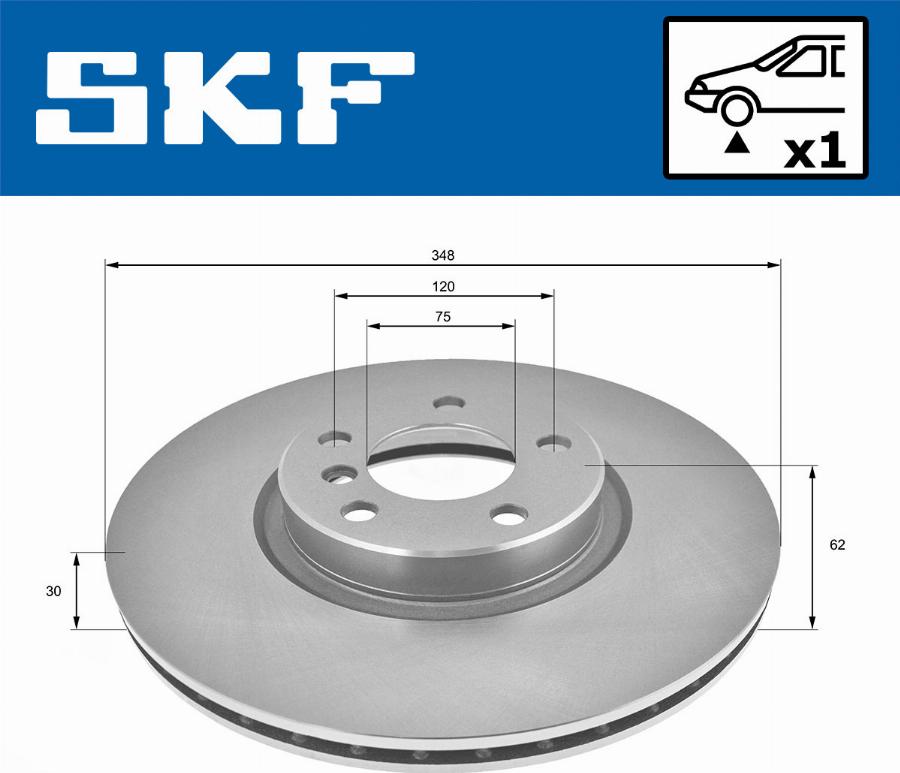 SKF VKBD 80199 V1 - Bremžu diski autodraugiem.lv