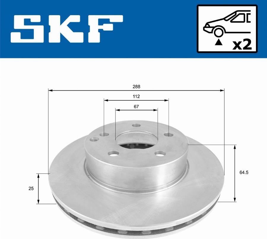 SKF VKBD 80143 V2 - Bremžu diski autodraugiem.lv