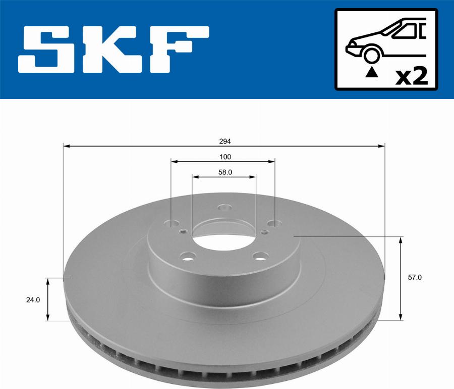 SKF VKBD 80153 V2 - Bremžu diski autodraugiem.lv