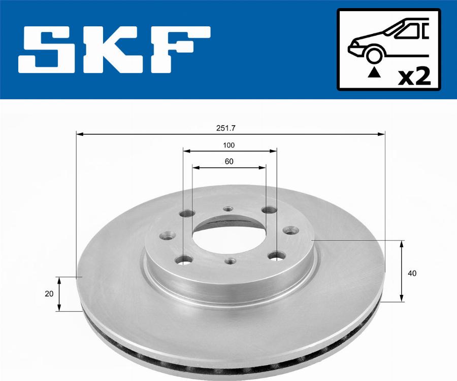 SKF VKBD 80167 V2 - Bremžu diski autodraugiem.lv