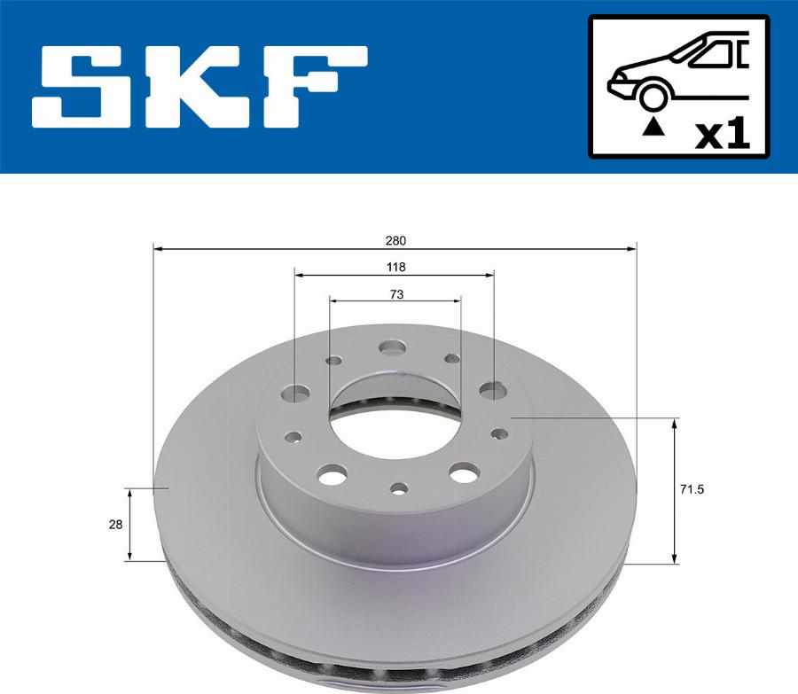 SKF VKBD 80139 V1 - Bremžu diski autodraugiem.lv