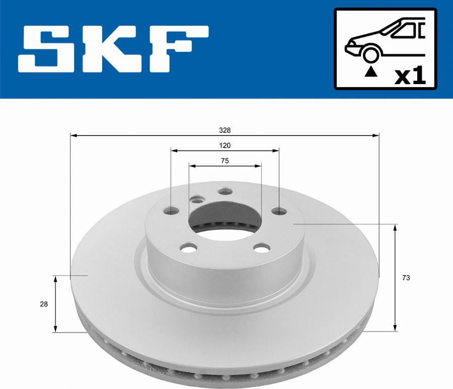 SKF VKBD 80179 V1 - Bremžu diski autodraugiem.lv