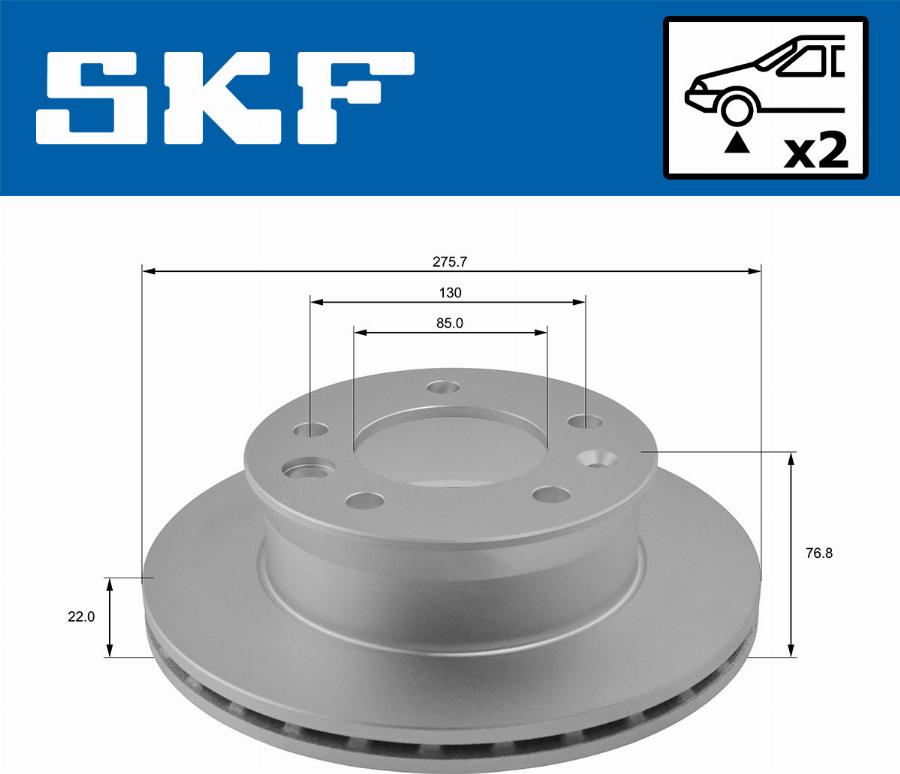 SKF VKBD 80174 V2 - Bremžu diski autodraugiem.lv