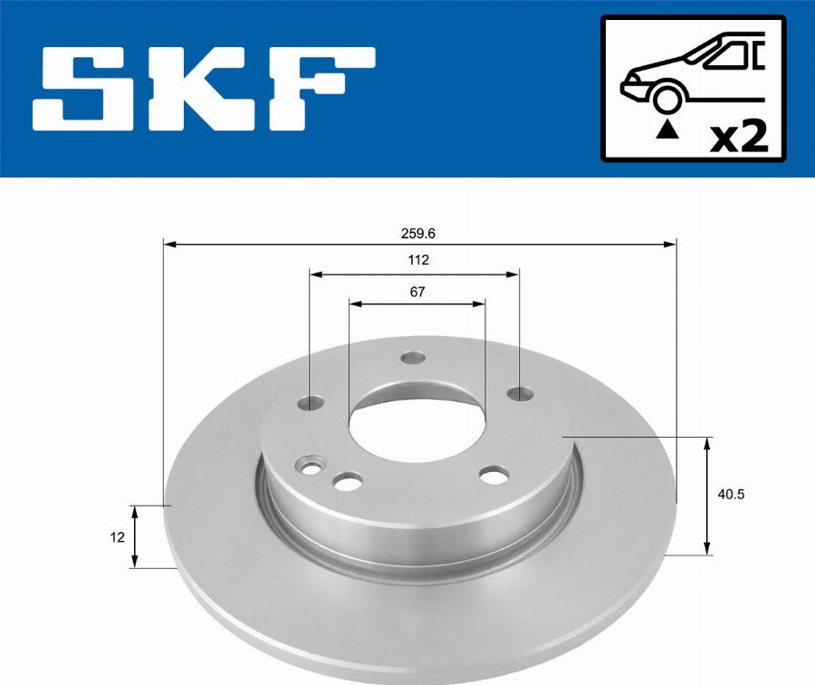 SKF VKBD 80396 S2 - Bremžu diski autodraugiem.lv