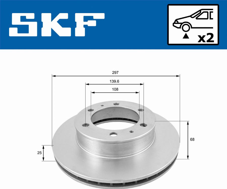 SKF VKBD 80346 V2 - Bremžu diski autodraugiem.lv