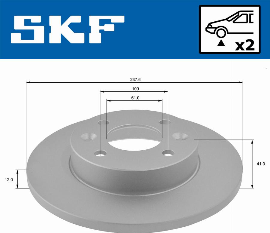 SKF VKBD 80343 S2 - Bremžu diski autodraugiem.lv