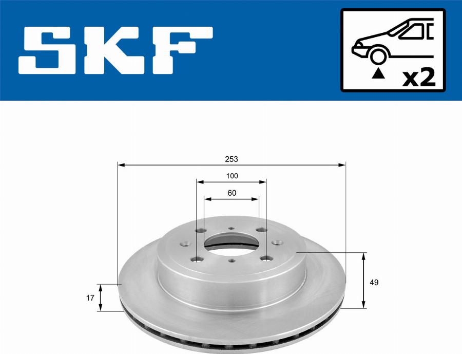 SKF VKBD 80347 V2 - Bremžu diski autodraugiem.lv